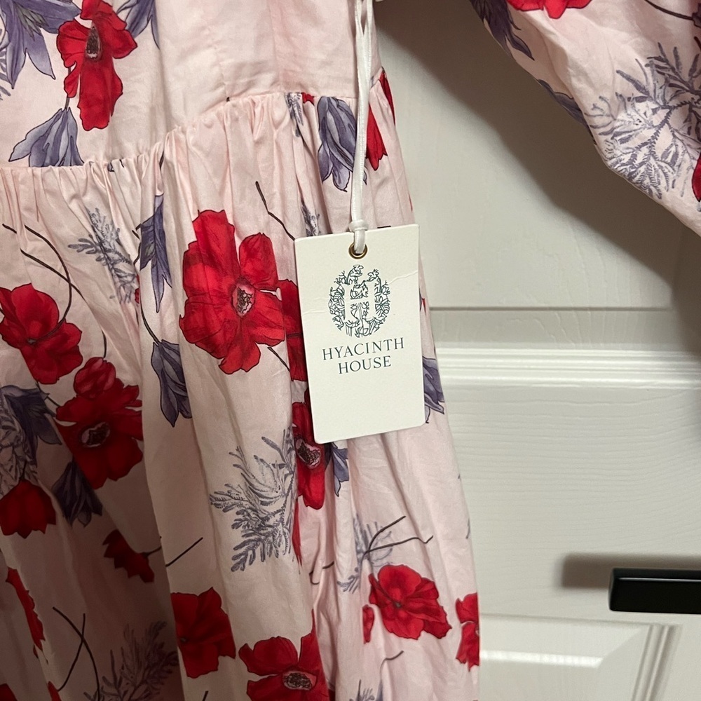 NWT Hyacinth House By Tuckernuck Square Neck Veronica Floral Cotton Dress large - Picture 5 of 10